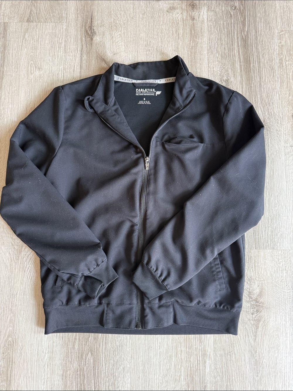 Fabletics Women’s Black Zip-Front Shirt Jacket